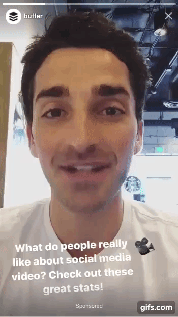 Instagram Stories single video example Instagram Stories single video example