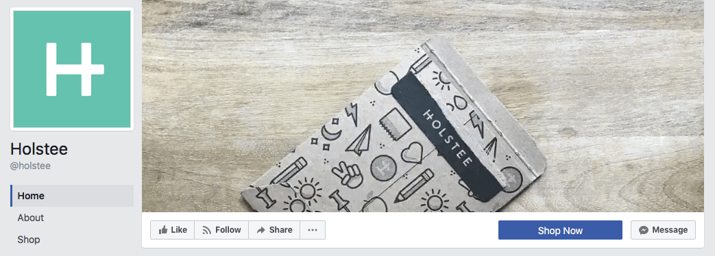 Holstee Facebook cover photo Holstee Facebook cover photo