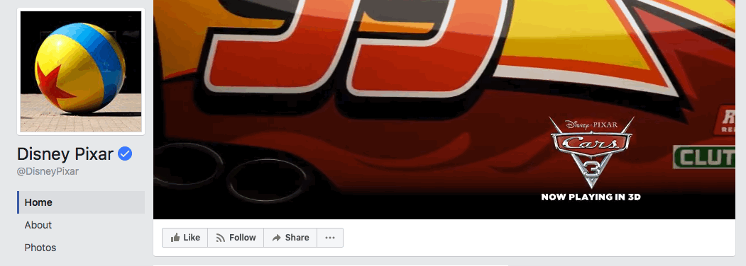Pixar Facebook cover video Pixar Facebook cover video