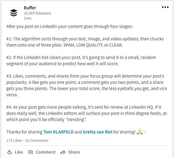 Top LinkedIn Post 2