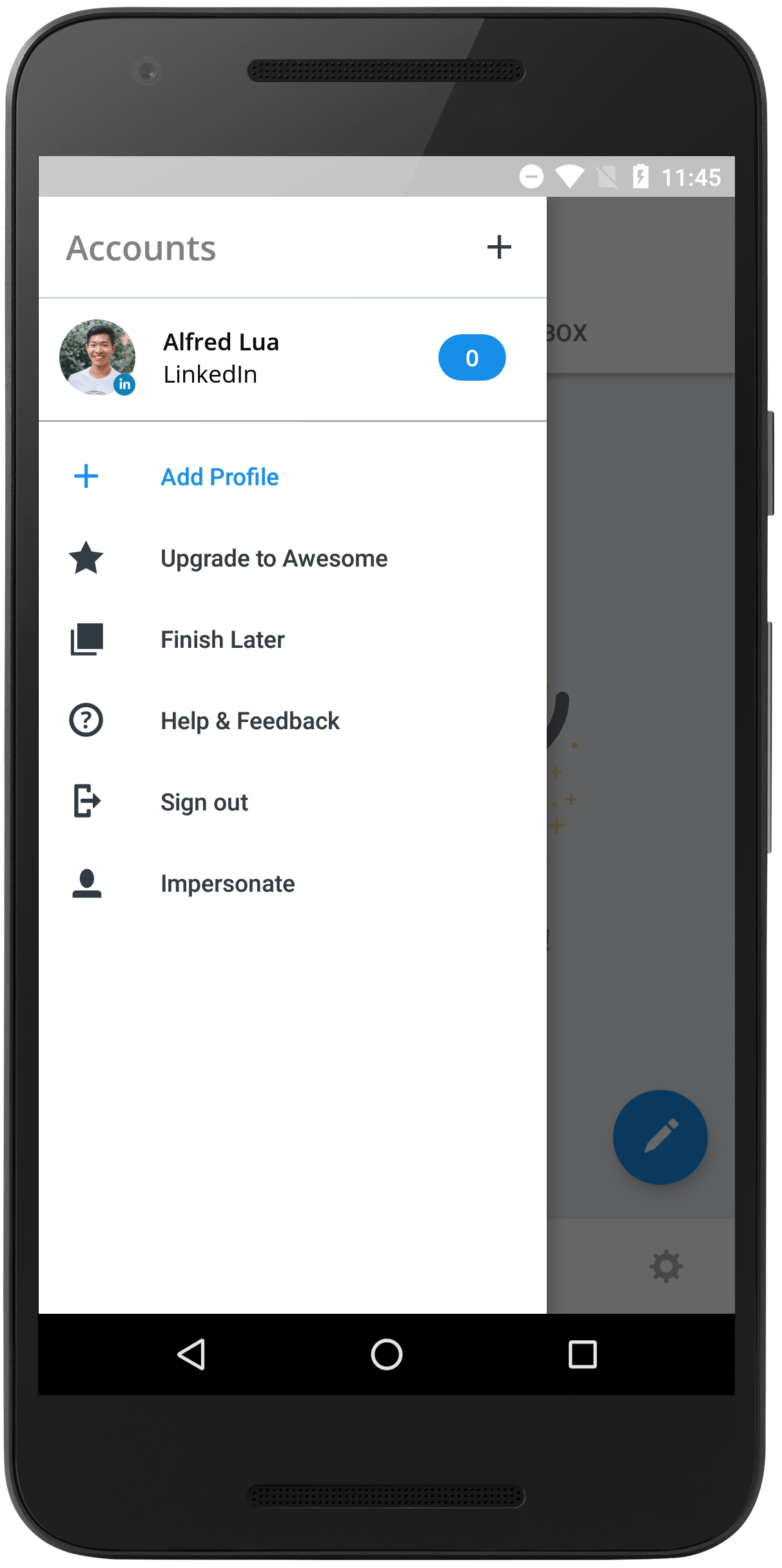 Connect social accounts (Android)