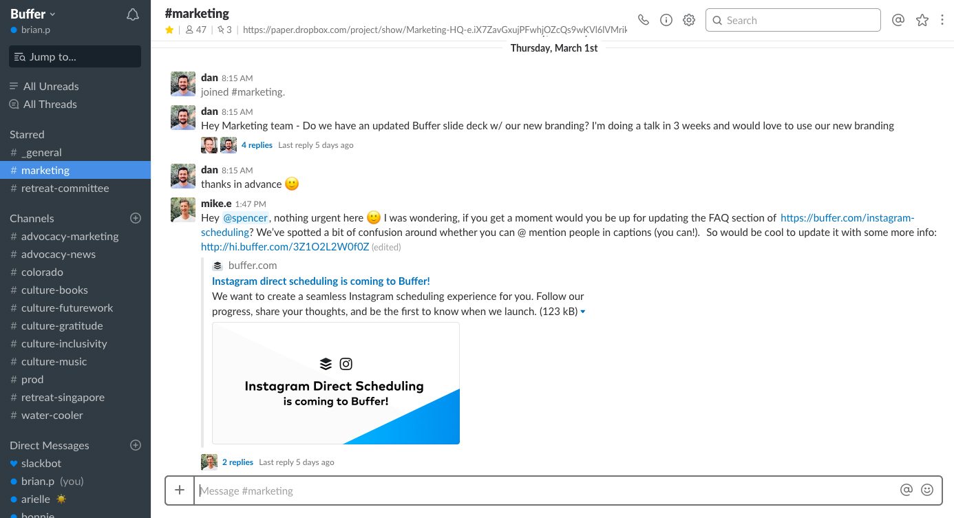 Slack Screenshot