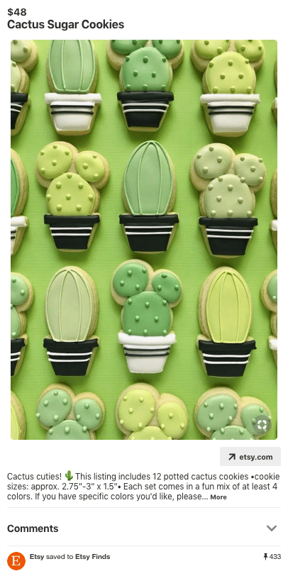 Pin: Cactus sugar cookies