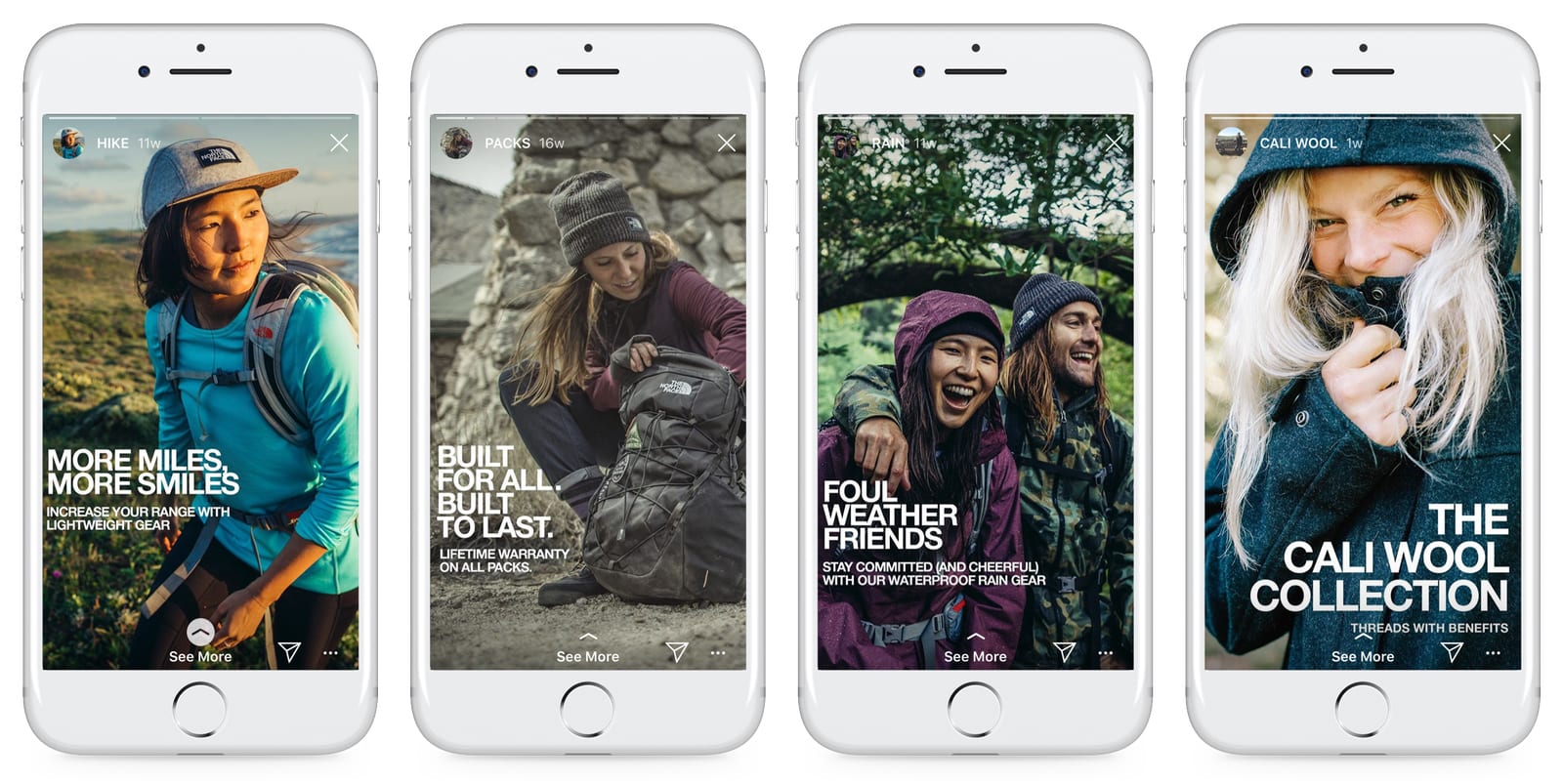 The North Face Instagram Stories Example