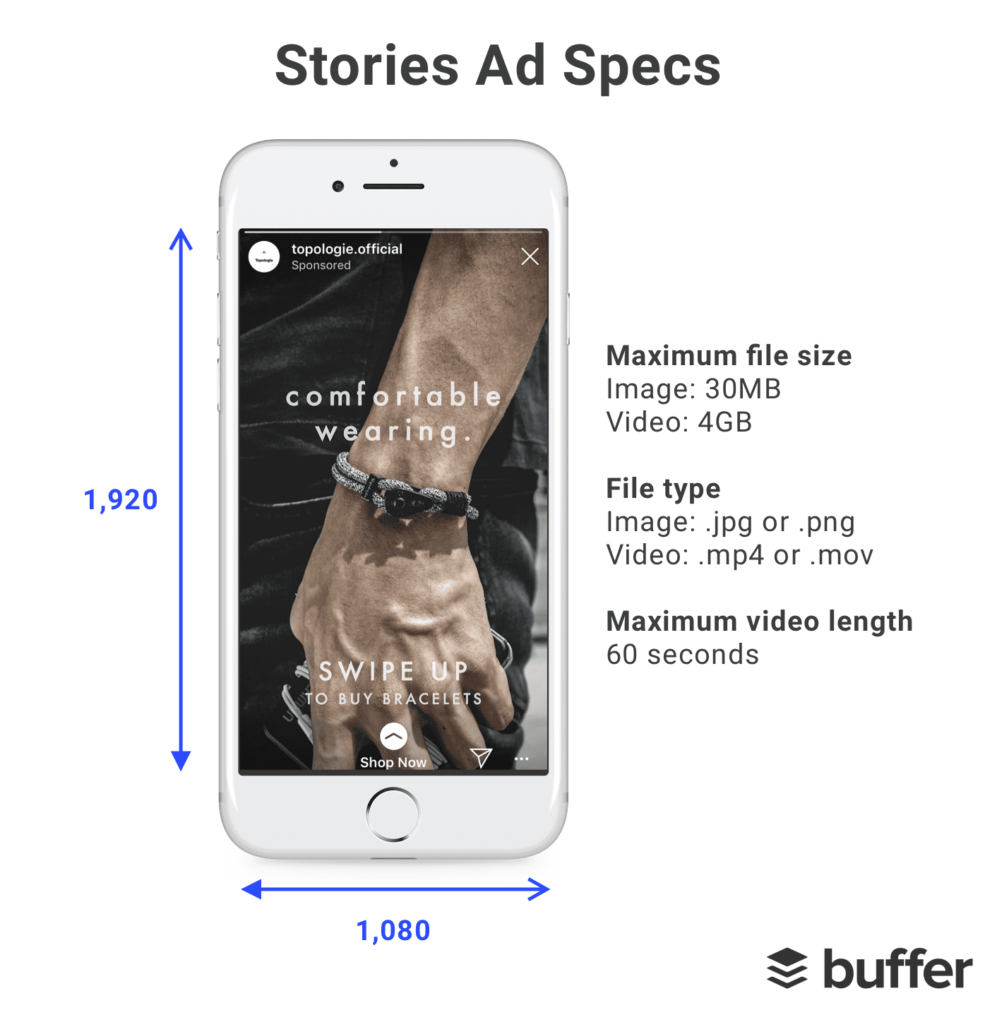 Facebook and Instagram Stories ad specs