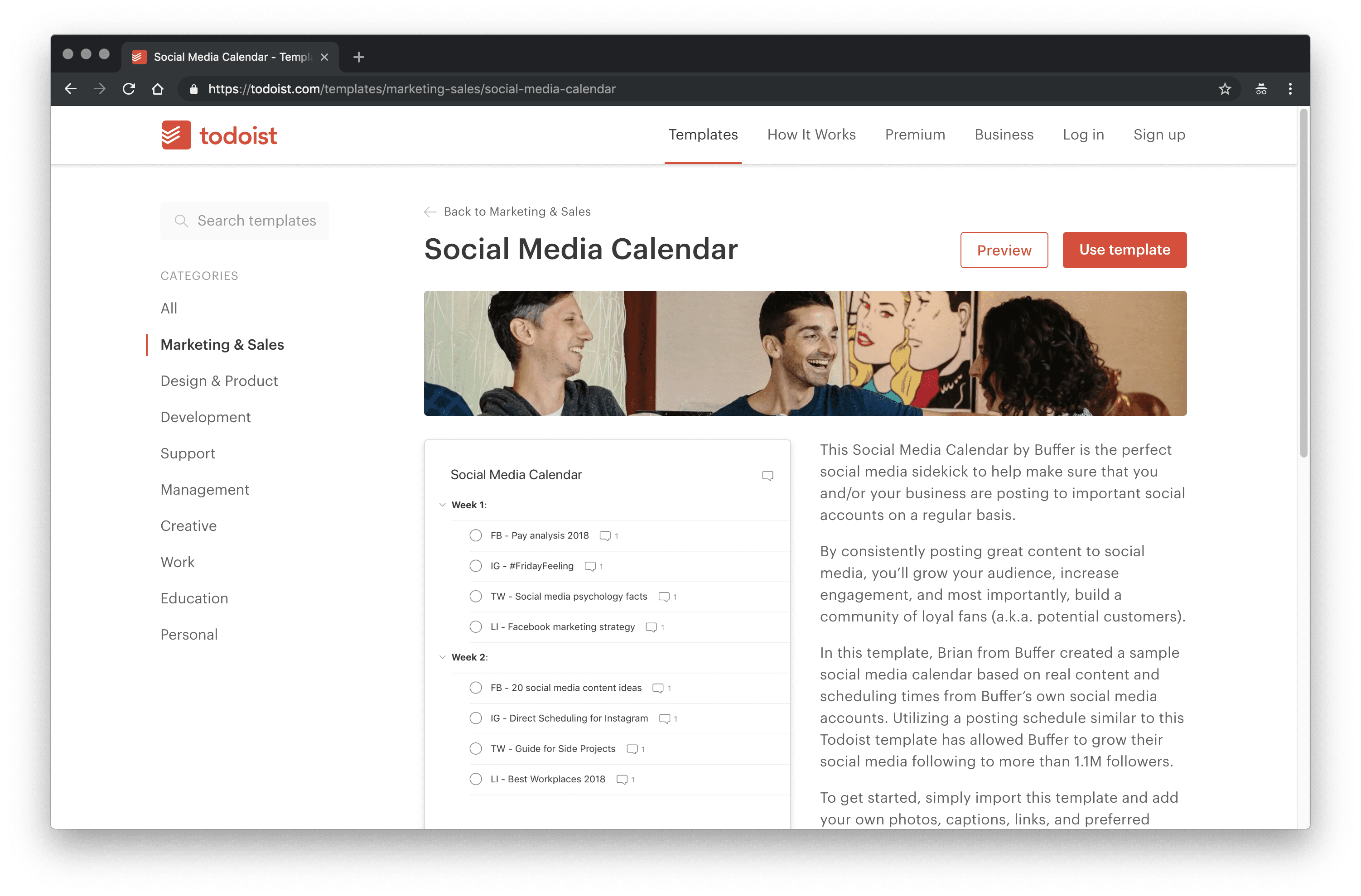 Social Media Tools: Todoist