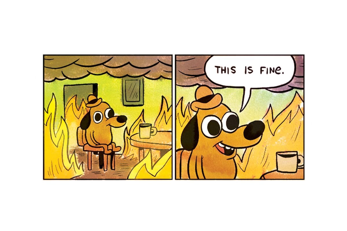 "This is fine" meme