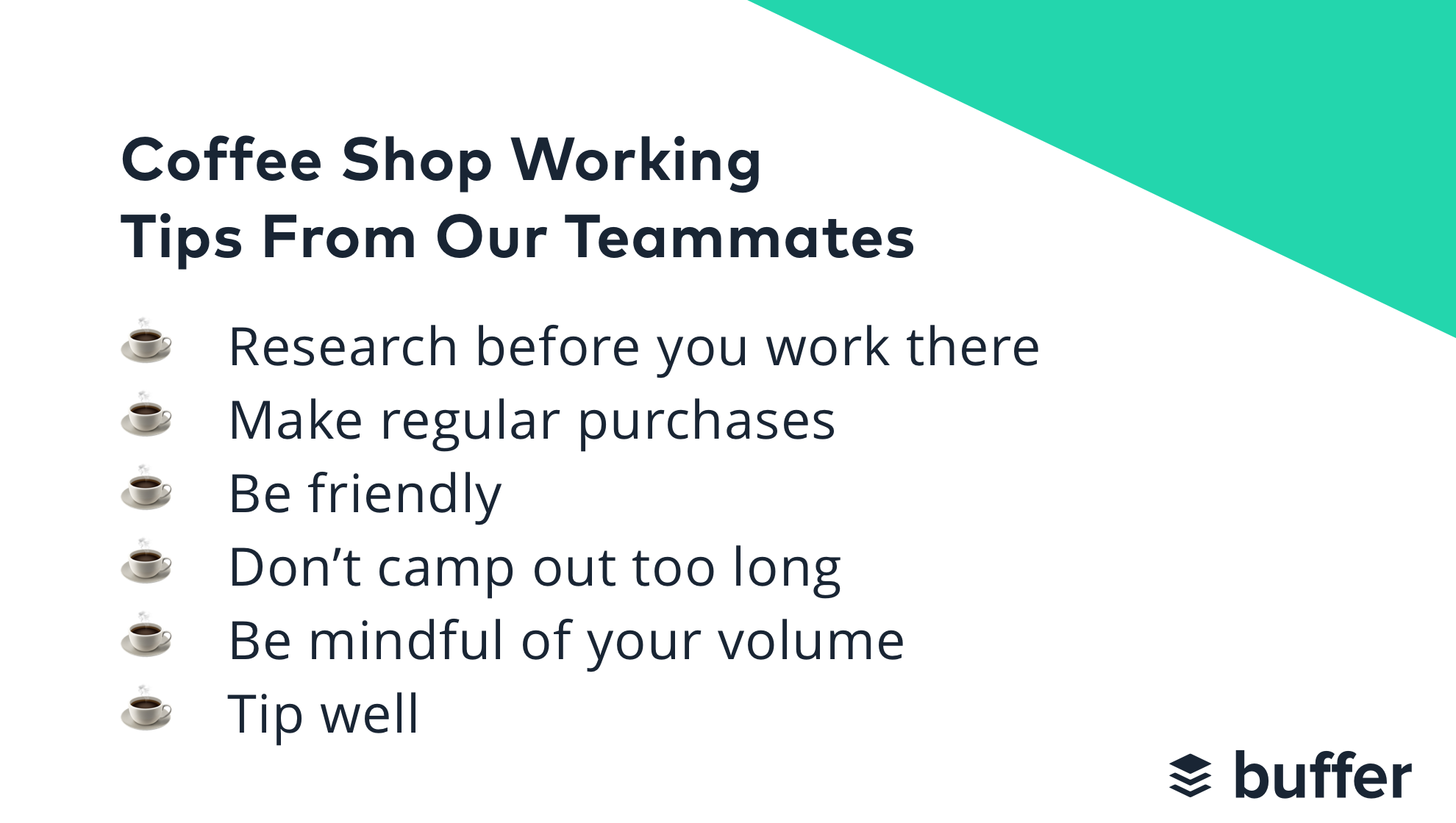 How We Approach And Support Coffee Shop Working