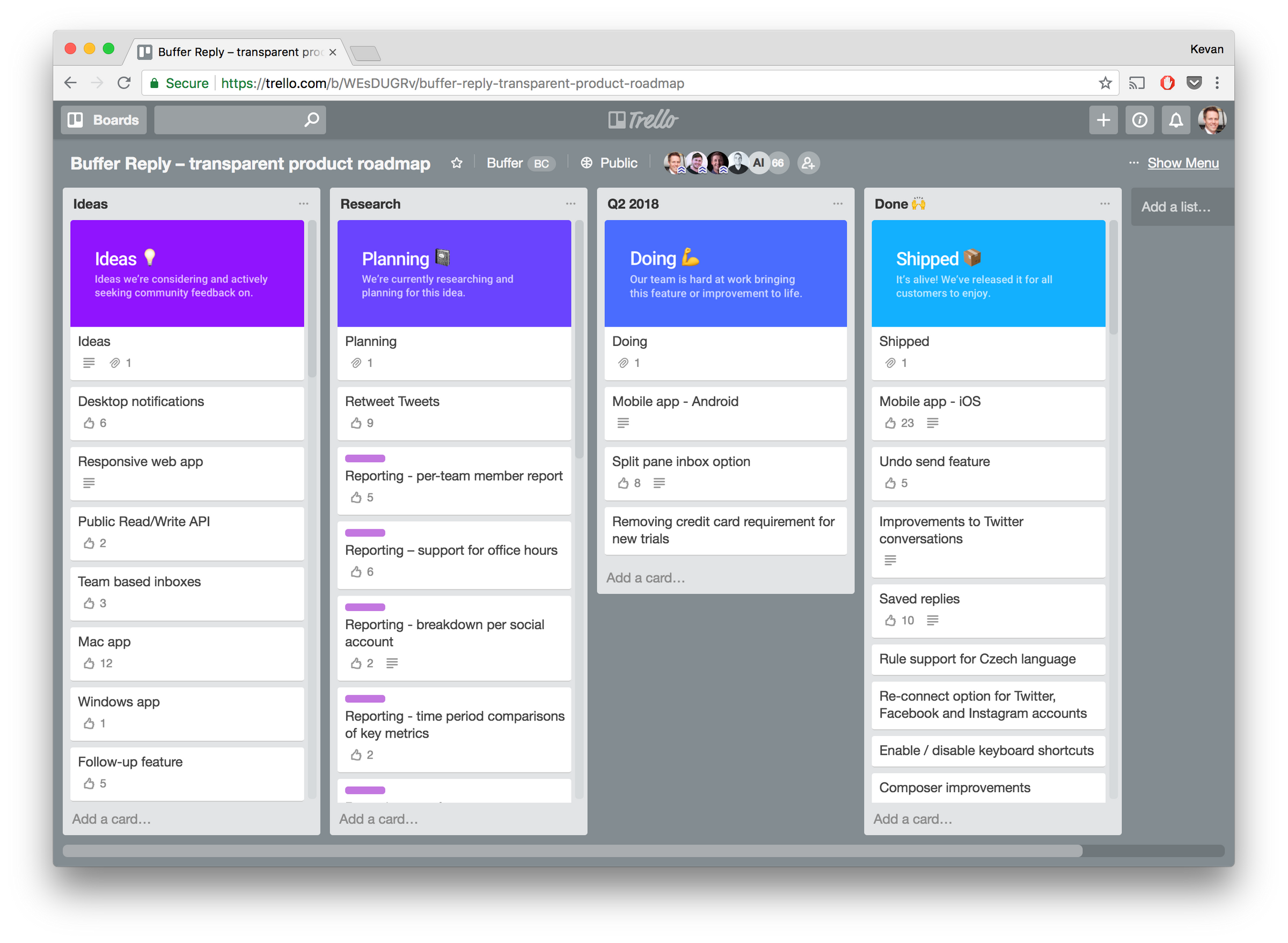 Trello inspiration for remote teams: How we organize ourselves at Buffer