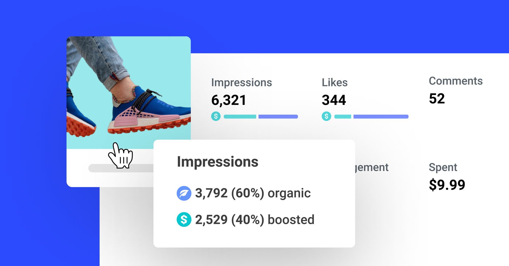 Introducing boosted post insights: Compare organic and paid results at a glance