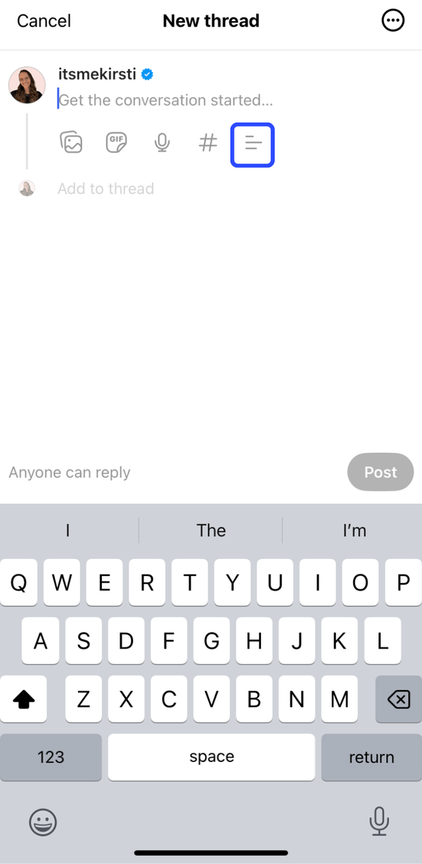 how to add someone to the thread
