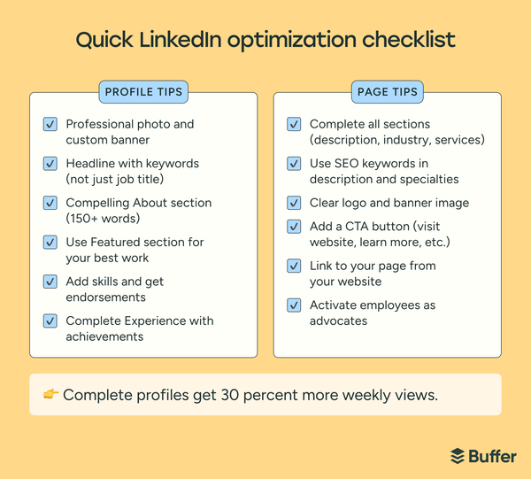 linkedin optimization
