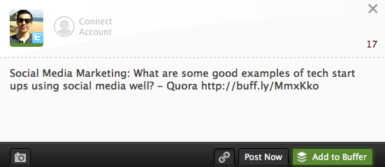 Buffer Quora Posting