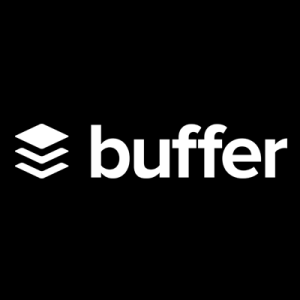 Buffer logo white