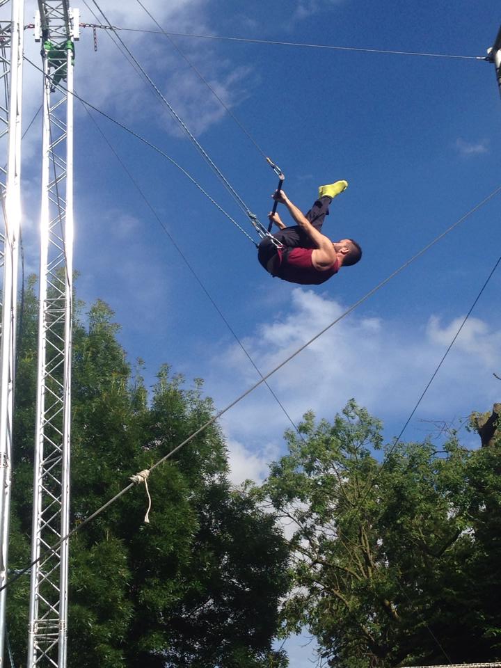 Dave on trapeze