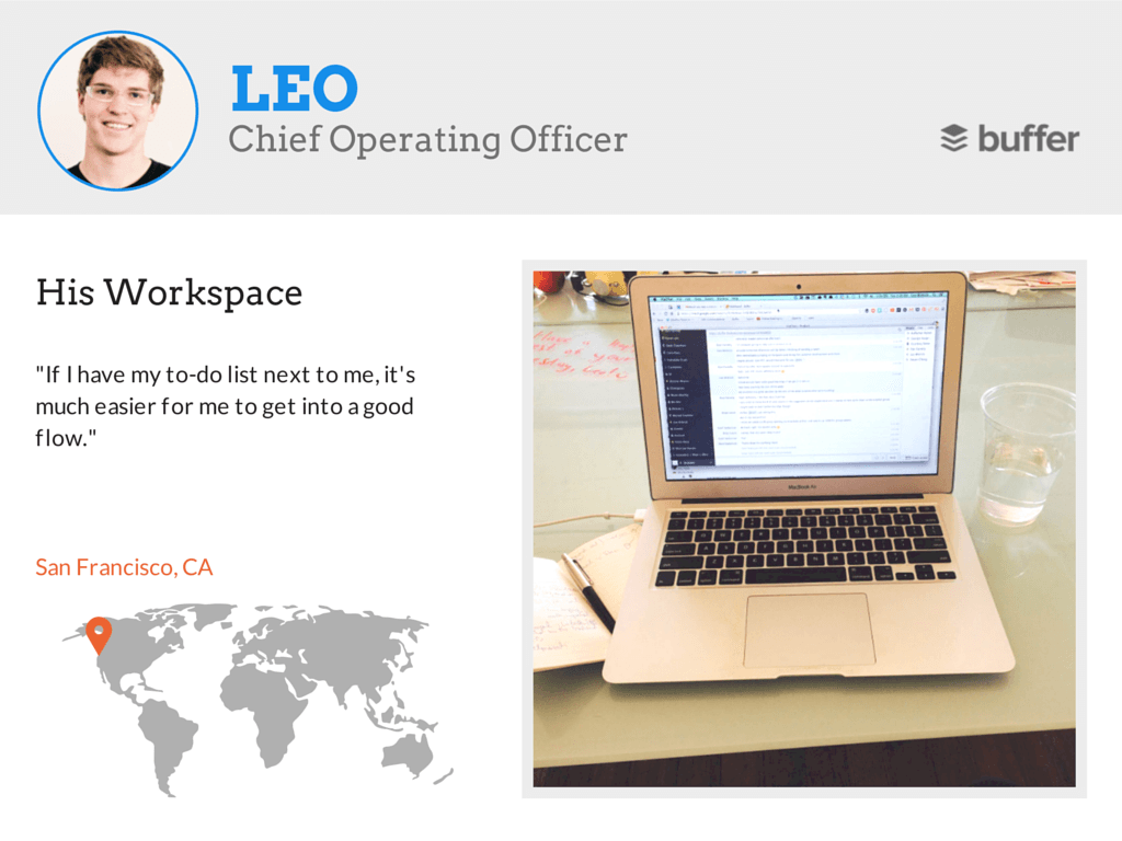 4 Leo workspace