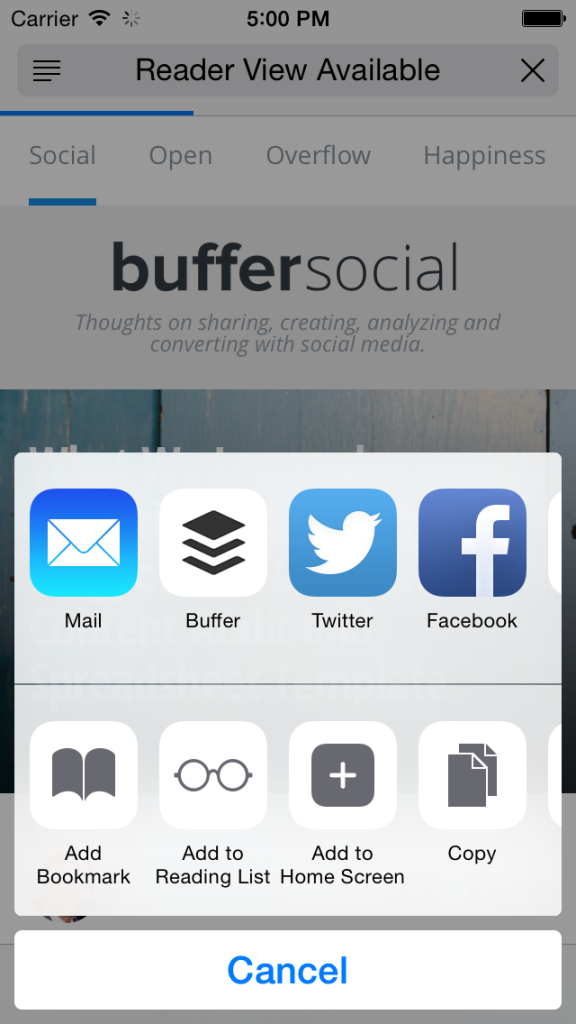 Buffer for iPhone