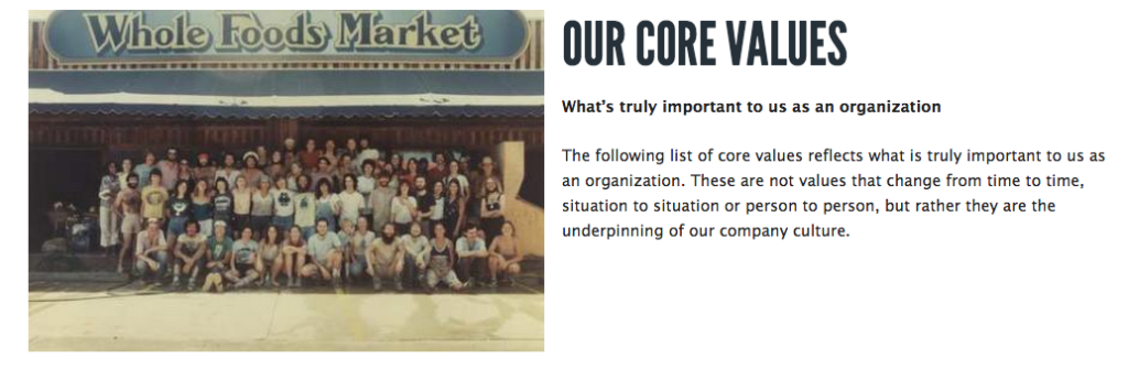 whole foods values