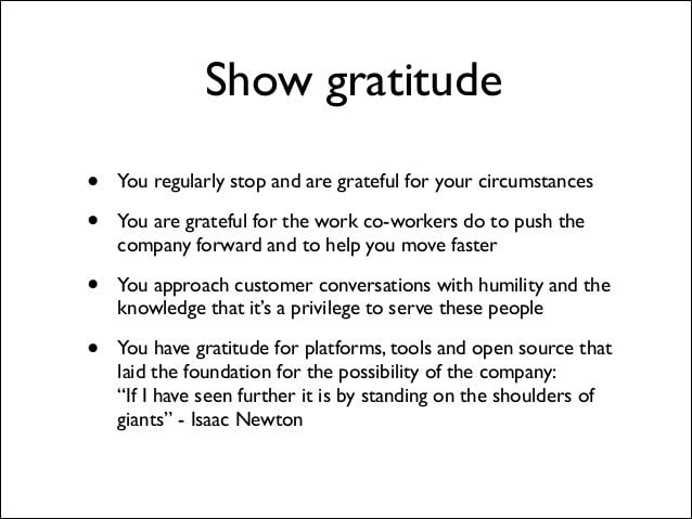 Buffer value 9: gratitude