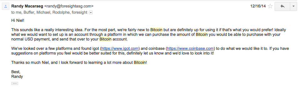 bitcoin email reply