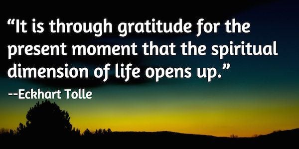 Eckhart Tolle on gratitude