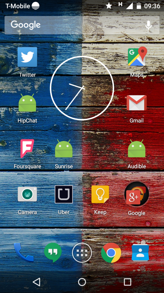Rodolphe's homescreen