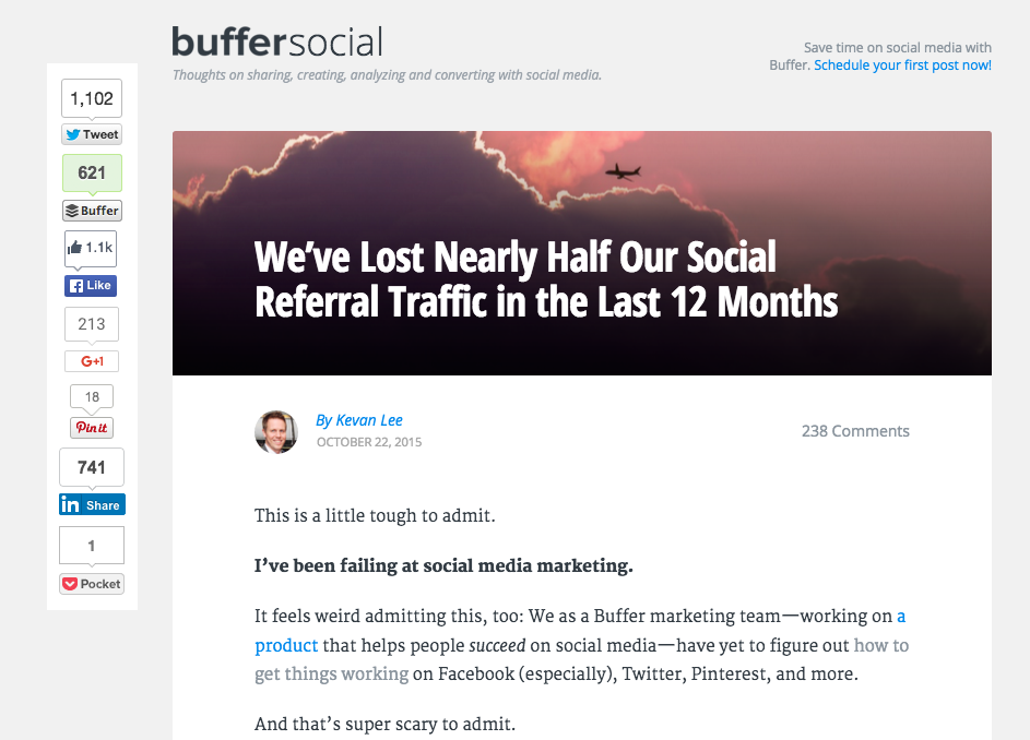 buffer failing at social
