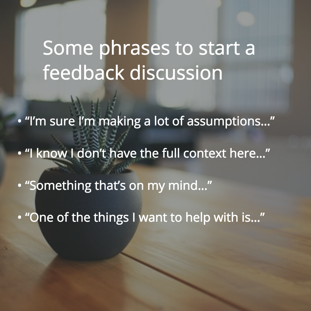 feedback phrases