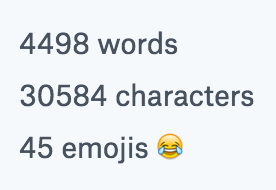 Dropbox Paper words and emoji