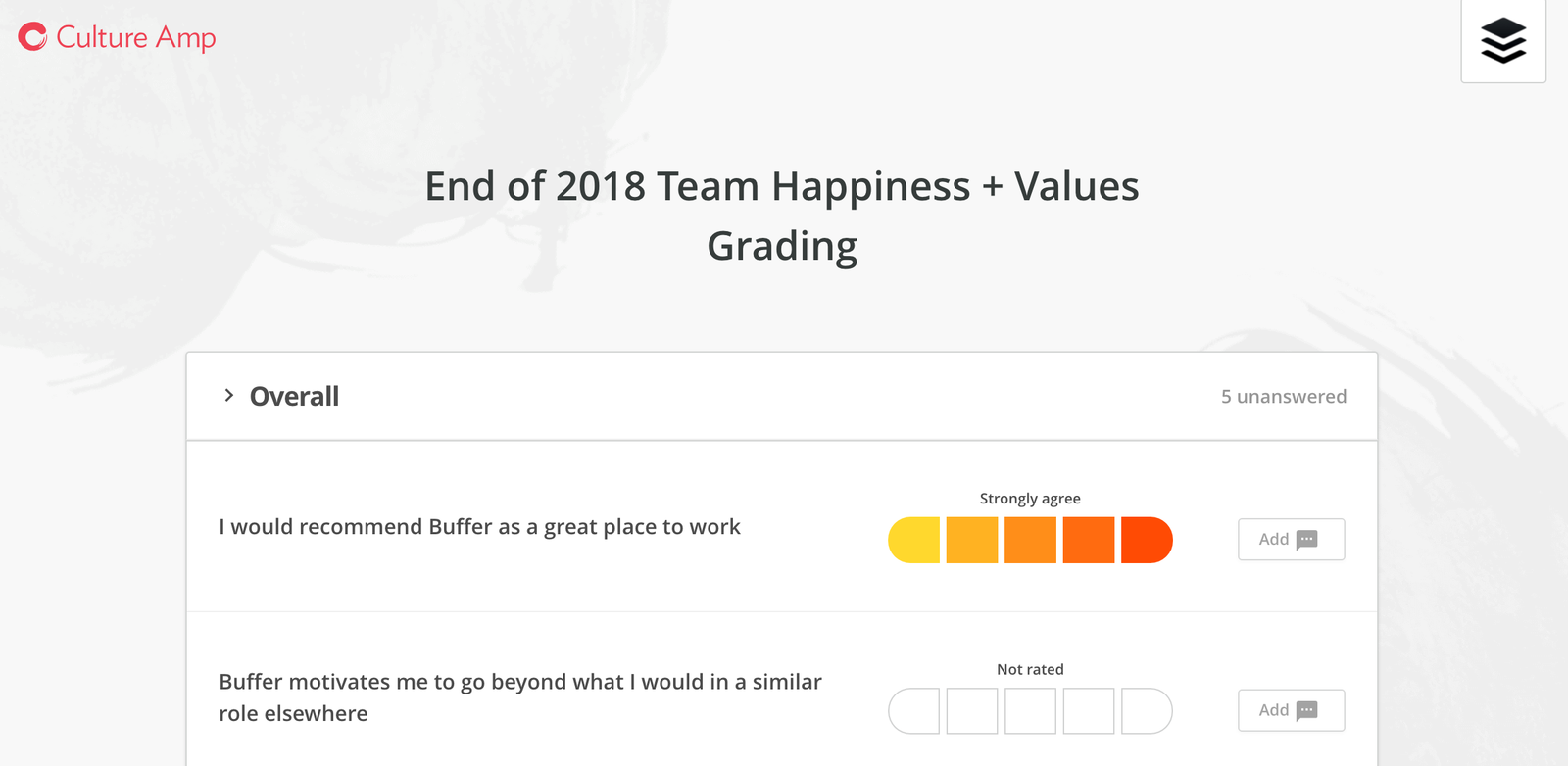 Culture Amp Employee Satisfaction Survey