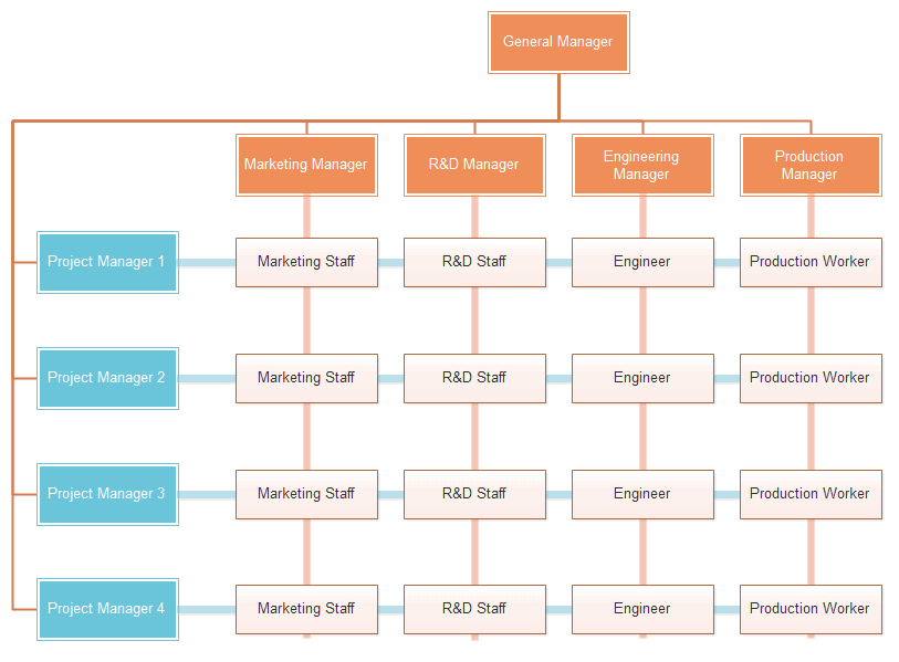 matrix org chart example