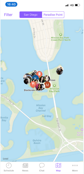 retreat app map view