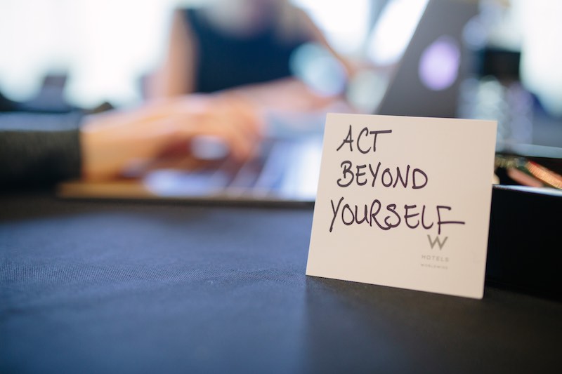 Act beyond yourself, one of Buffer values