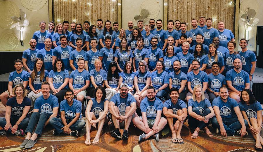 The buffer team at the retreat in Singapore